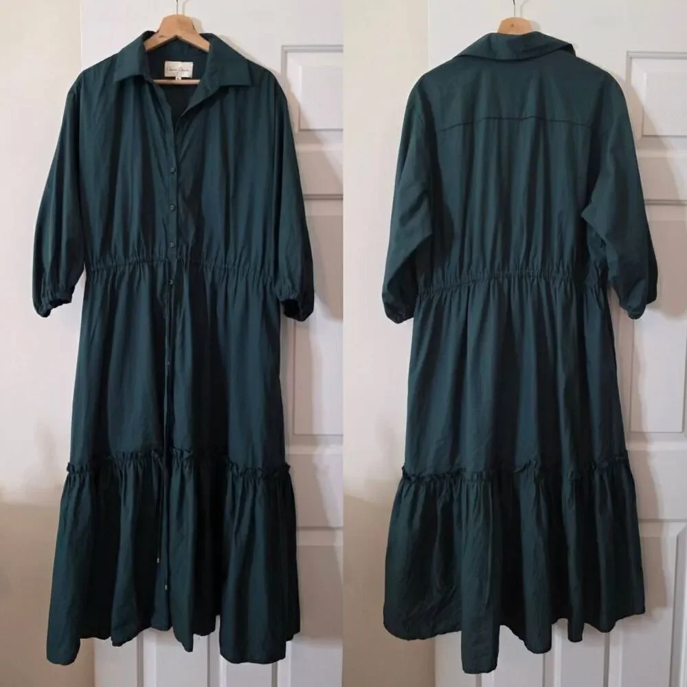 cara cara hutton dress - green gables XL $495 - Picture 3 of 13